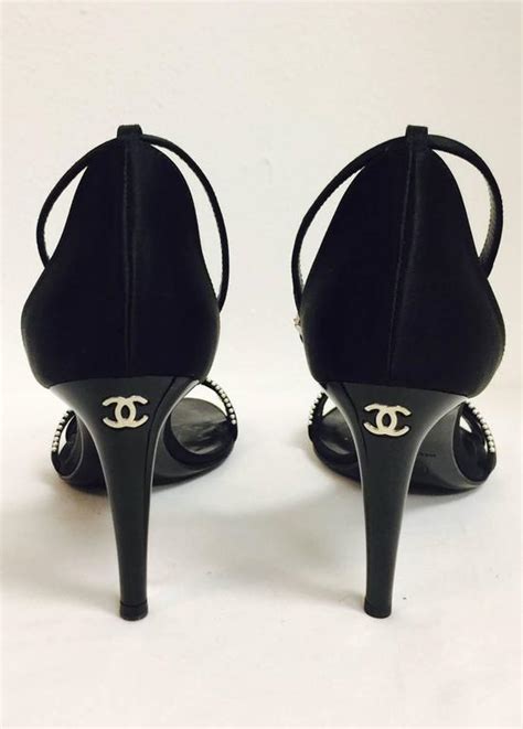 chanel shoes ankle strap|Chanel high heel sandals.